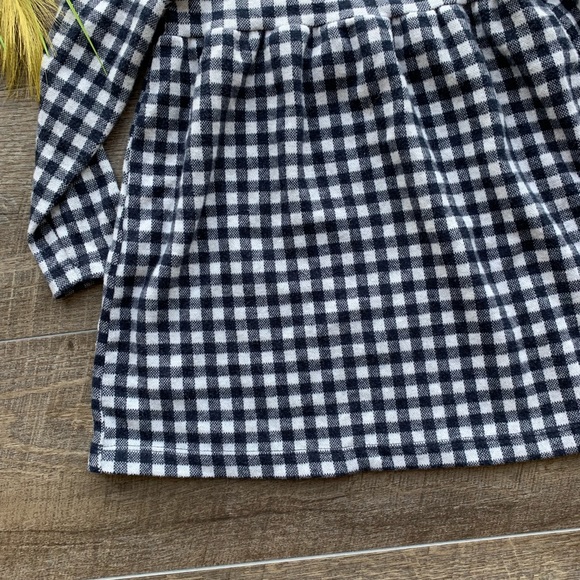 Zara BabyGirl Navy Blue & White Plaid Dress - Picture 4 of 8